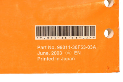 OEM Suzuki 99011-36F53-03A RM125 Owner's Service Manual