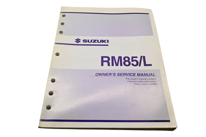 OEM Suzuki 99011-02B78-03A RM85/L Owner's Service Manual June 2002