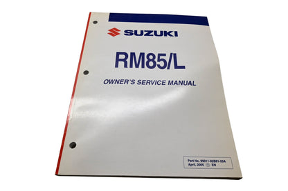 OEM Suzuki 99011-02B81-03A RM85/L Owner's Service Manual April 2005