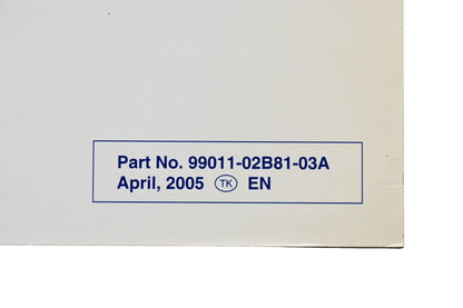 OEM Suzuki 99011-02B81-03A RM85/L Owner's Service Manual April 2005