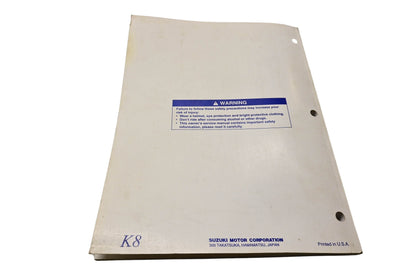 OEM Suzuki 99011-02B83-03A RM85/L Owner's Service Manual 2007