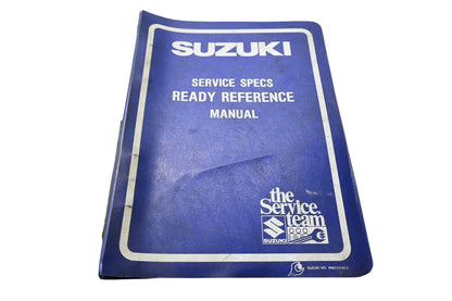 OEM Suzuki 99923-03881 1988 J Model Ready Reference Service Specifications Manual
