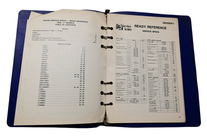 OEM Suzuki 99923-03881 1988 J Model Ready Reference Service Specifications Manual