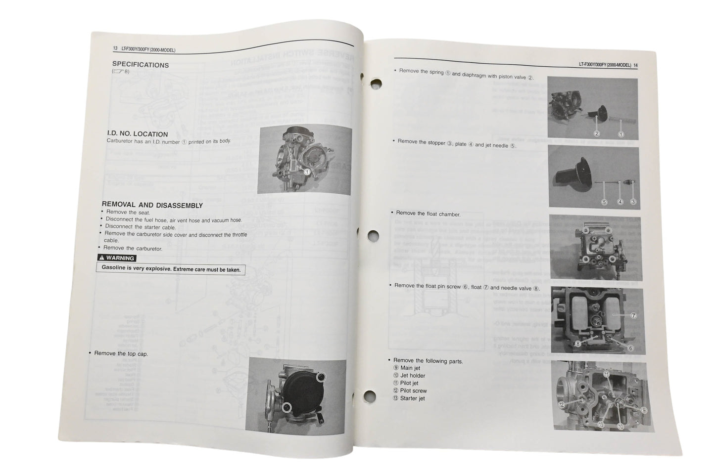 OEM Suzuki 99501-42190-01E LT-F300/300F Supplementary Service Manual