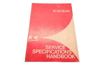 OEM Kawasaki 99926-1006-01 Service Specifications Handbook '81 '82 Model