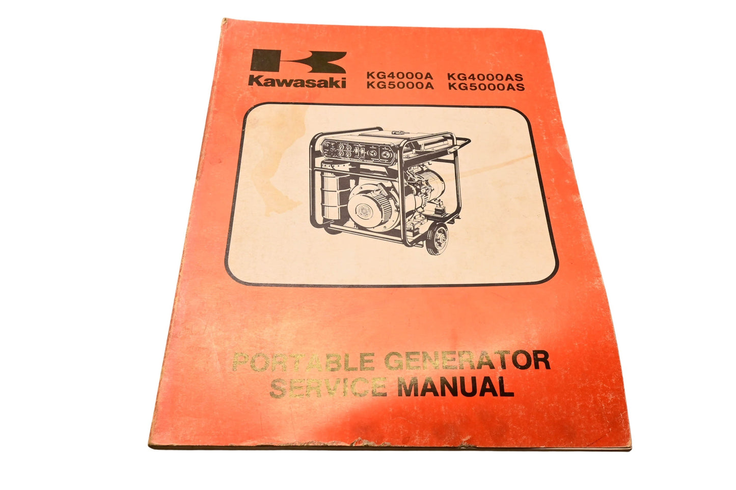 OEM Kawasaki 99963-0052-01 Portable Generator Service Manual KG4000A KG4000AS KG5000A KG5000AS