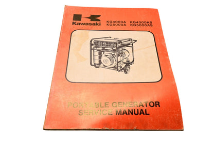 OEM Kawasaki 99963-0052-01 Portable Generator Service Manual KG4000A KG4000AS KG5000A KG5000AS