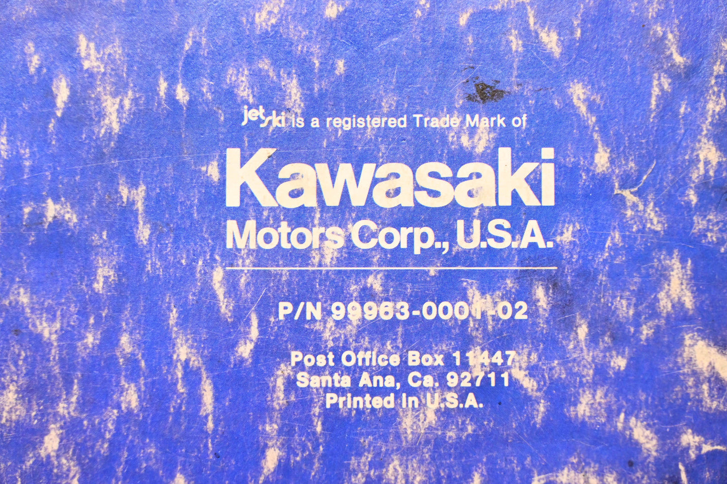 OEM Kawasaki 99963-0001-02 JS440 Jet Ski Watercraft Service Manual 1978
