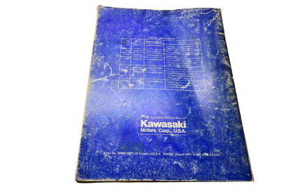 OEM Kawasaki 99963-0001-05 JS440 Jet Ski Watercraft Service Manual 1981