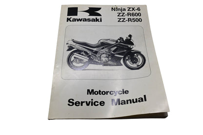 OEM Kawasaki 99924-1128-02 Motorcycle Service Manual Ninja ZX-6 ZZ-R600 ZZ-R500