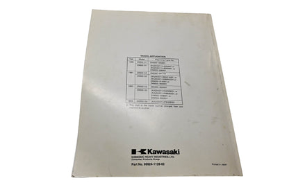 OEM Kawasaki 99924-1128-02 Motorcycle Service Manual Ninja ZX-6 ZZ-R600 ZZ-R500