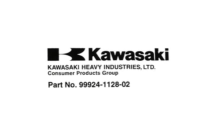 OEM Kawasaki 99924-1128-02 Motorcycle Service Manual Ninja ZX-6 ZZ-R600 ZZ-R500