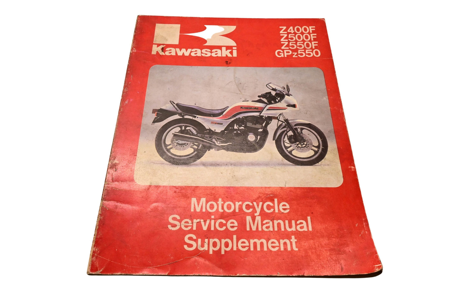 OEM Kawasaki 99924-1040-02 Motorcycle Service Manual Supplement Z400F Z500F Z550F GPz550