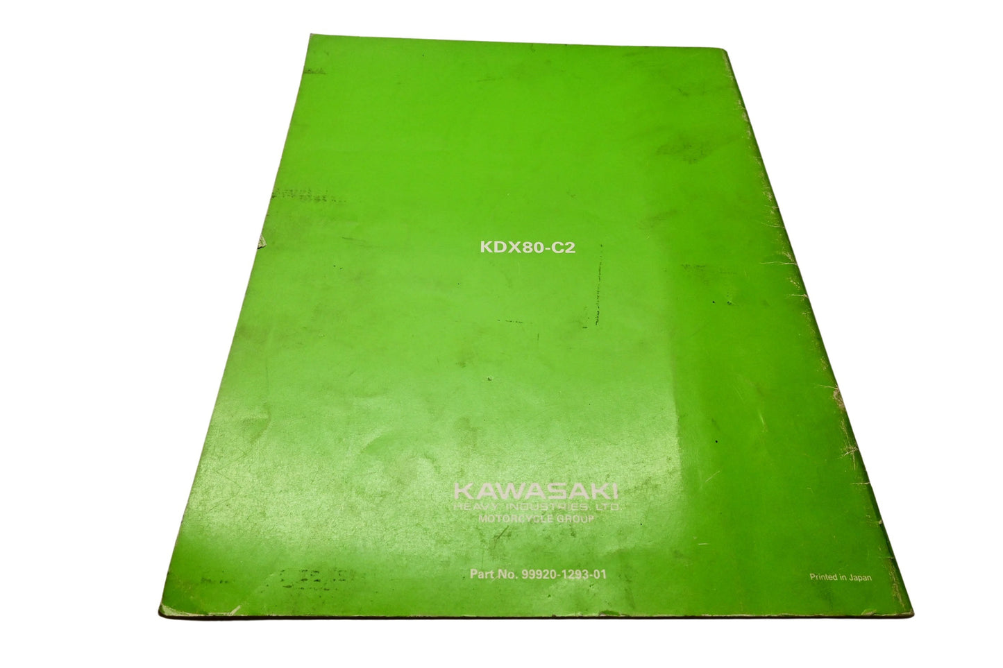 OEM Kawasaki 99920-1293-01 Motorcycle Owner's Manual Service Manual KDX 80