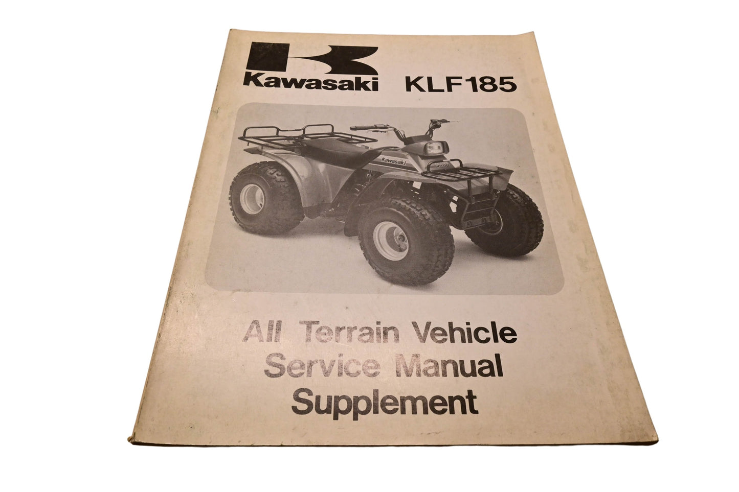 OEM Kawasaki 99924-1076-51 KLF185 All Terrain Vehicle Service Manual Supplement
