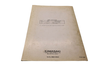 OEM Kawasaki 99924-1076-51 KLF185 All Terrain Vehicle Service Manual Supplement
