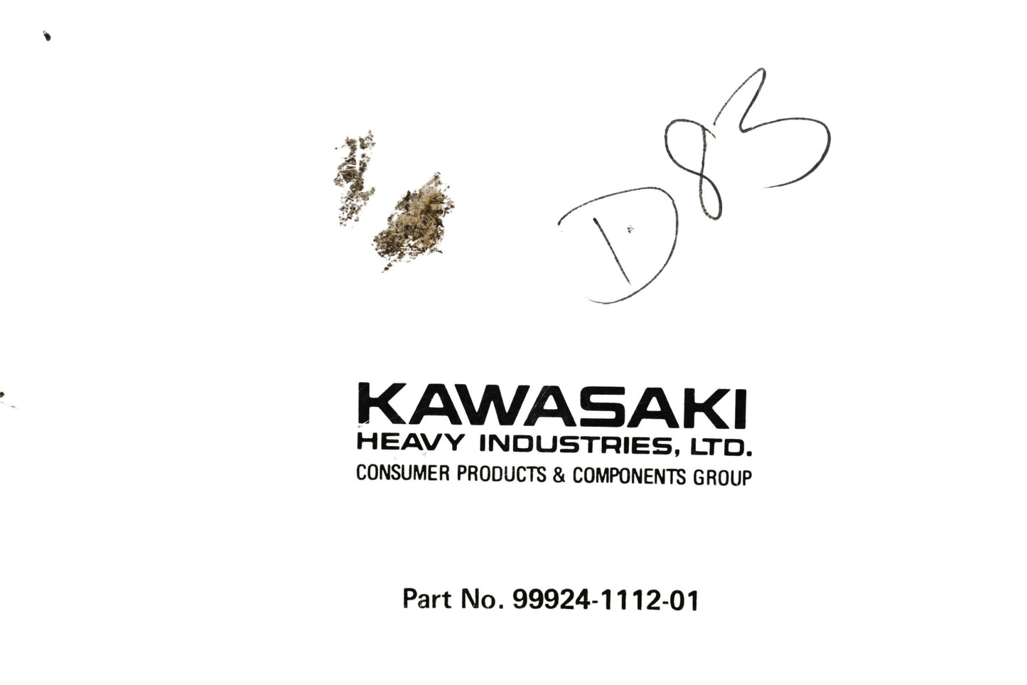OEM Kawasaki 99924-1112-01 Ninja ZX-7 ZXR750 Motorcycle Service Manual