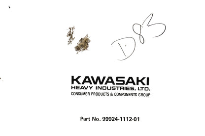 OEM Kawasaki 99924-1112-01 Ninja ZX-7 ZXR750 Motorcycle Service Manual