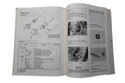 OEM Kawasaki 99924-1116-51 KX125 KX250 KX500 Motorcycle Service Manual Supplement