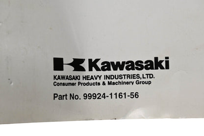 OEM Kawasaki 99924-1161-56 Ninja ZX-6 ZZ-R600 ZZ-R500 Motorcycle Service Manual
