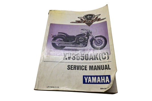 OEM Yamaha LIT-11616-11-16 XVS650AK(C) Service Manual