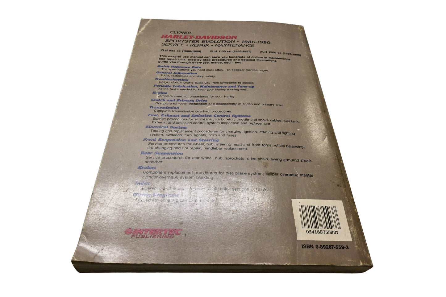 Clymer M428, 0-89287-559-3 Harley-Davidson Sportster Evolution 1986-1990 Service Repair Maintenance Manual