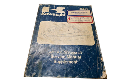 OEM Kawasaki 99924-1075-51 JS550 Jet Ski Watercraft Service Manual Supplement