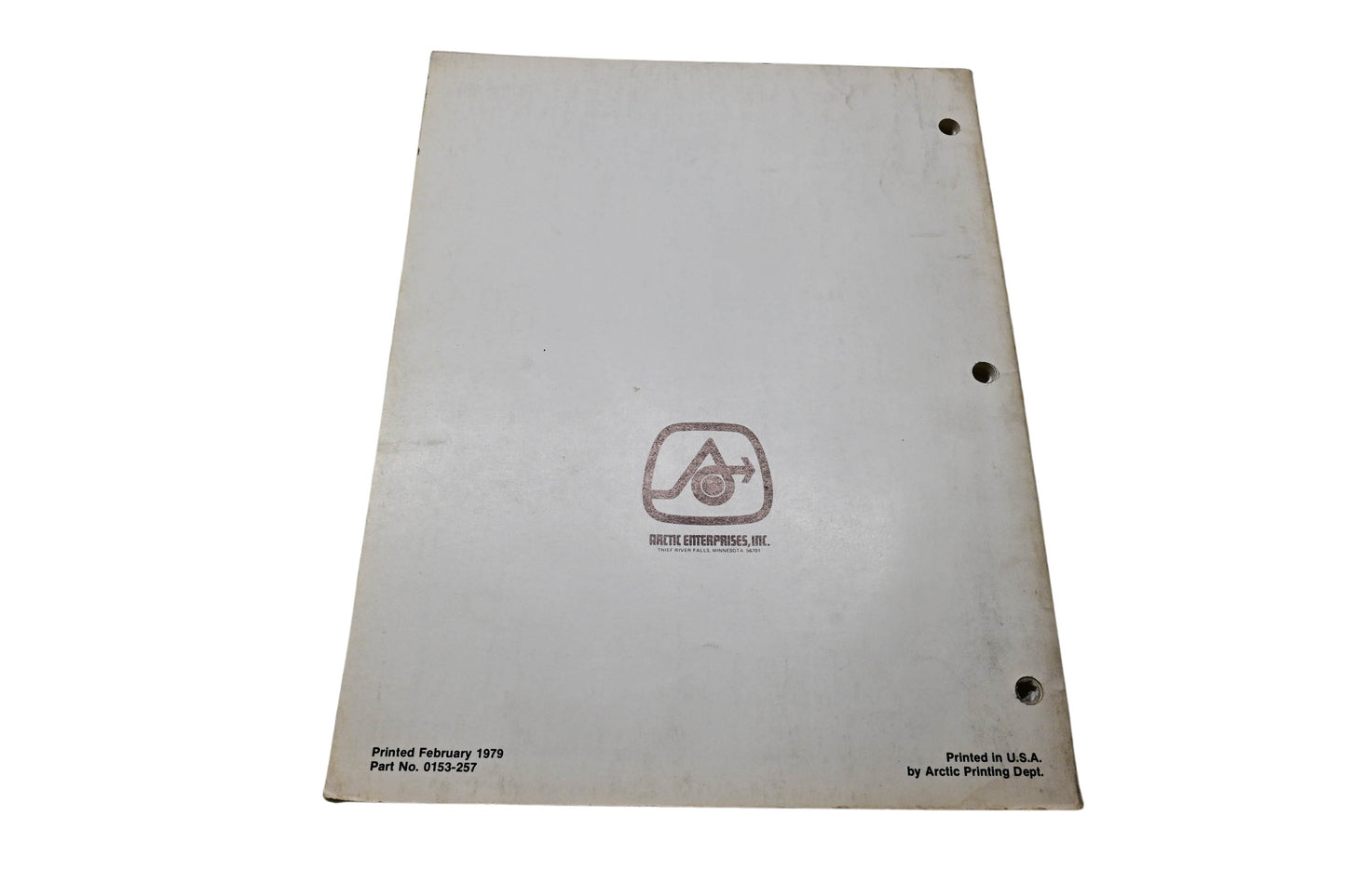 OEM Arctic Cat 0153-259 Kitty Cat Service Manual '77 '78 '79