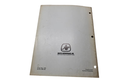 OEM Arctic Cat 2254-150 Arctic Cat 78 Accessory & Options Manual