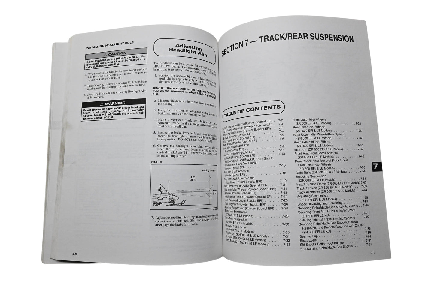 OEM Arctic Cat 2255-723 Powder Special EFI ZR 600 EFI Service Manual