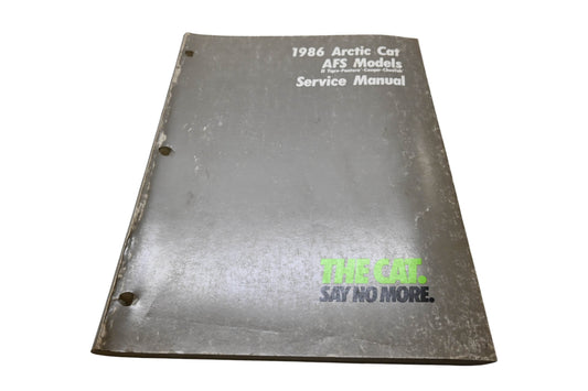 OEM Arctic Cat 2254-329 1986 Arctic Cat AFS Models Service Manual