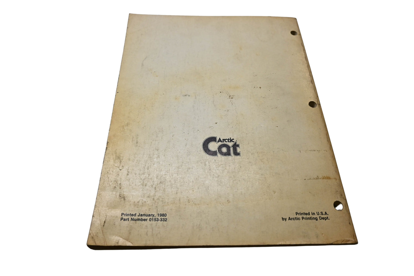 OEM Arctic Cat 0153-332 Arctic Cat Service Manual '80 Trail Cat