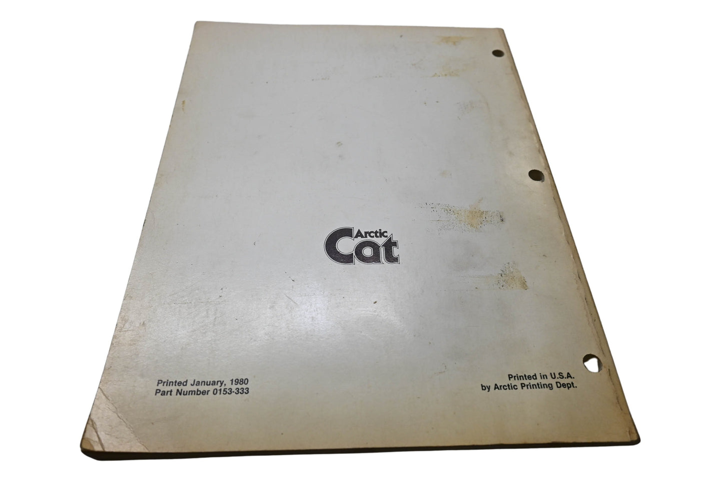 OEM Arctic Cat 0153-333 Arctic Cat Service Manual '80 Panther/Pantera