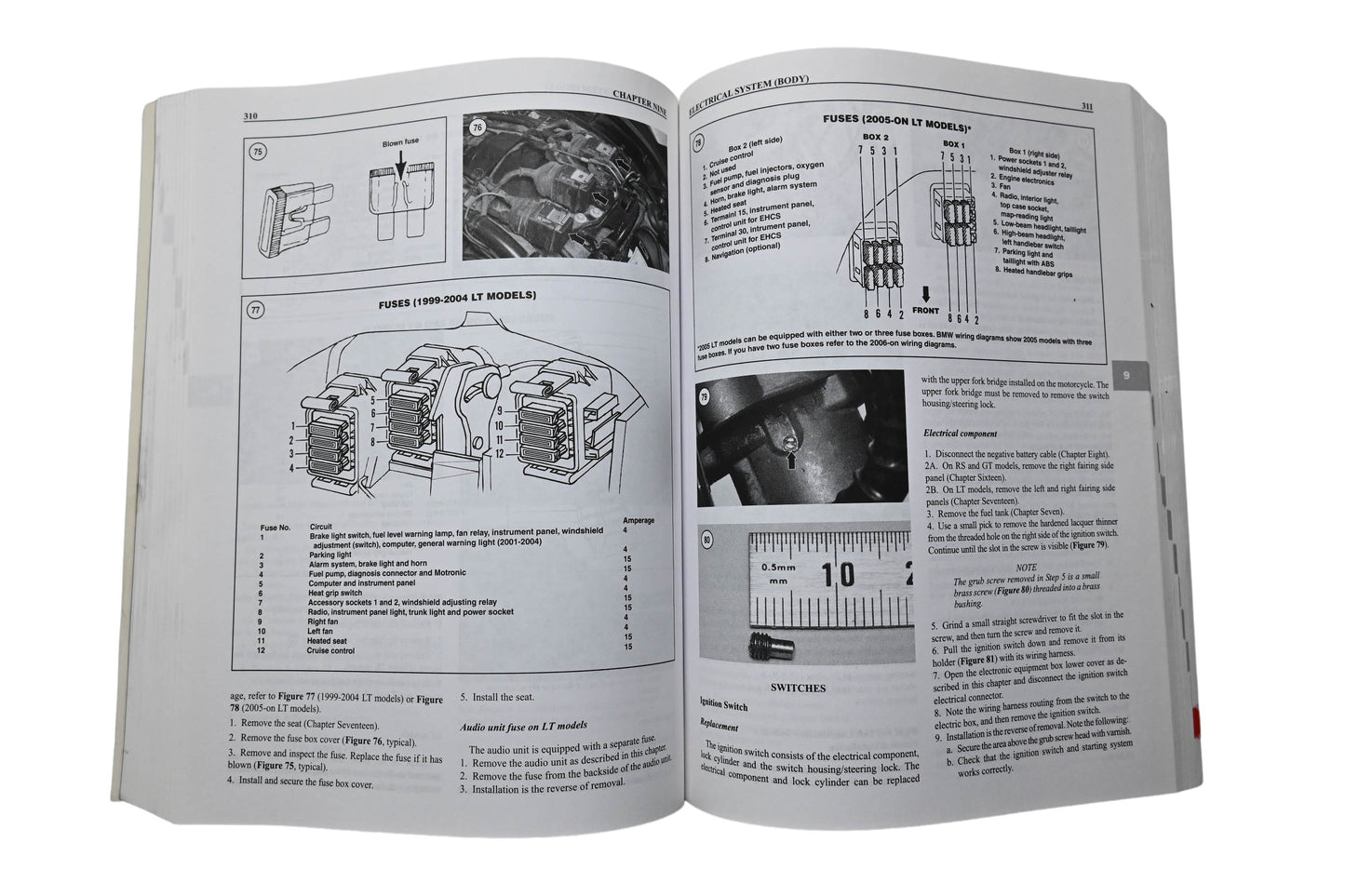 Clymer M501-2, 1-59969-234-1 BMW K1200RS GT LT 1998-2008 Maintenance Troubleshooting Repair Manual