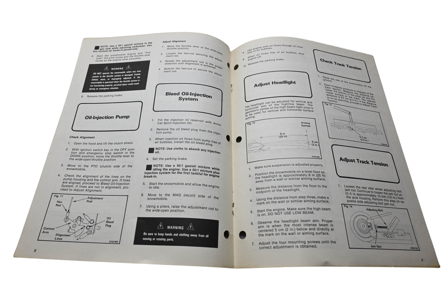 OEM Arctic Cat 0185-163 Setup & Predelivery Manual '80 Trail Cat