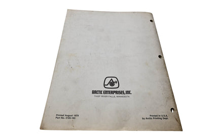 OEM Arctic Cat 0185-163 Setup & Predelivery Manual '80 Trail Cat