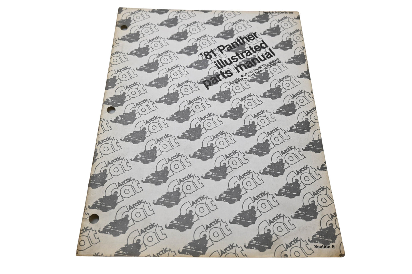 OEM Arctic Cat 0185-189 81 Panther Illustrated Parts Manual