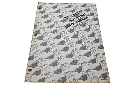 OEM Arctic Cat 0185-189 81 Panther Illustrated Parts Manual