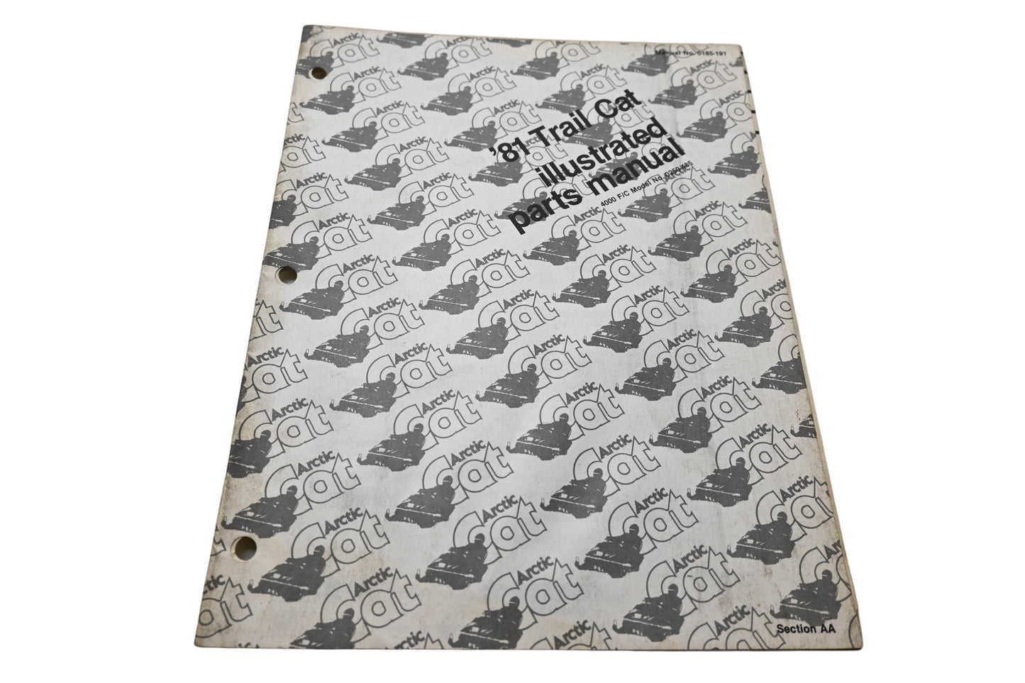 OEM Arctic Cat 0185-191 81 Trail Cat Illustrated Parts Manual