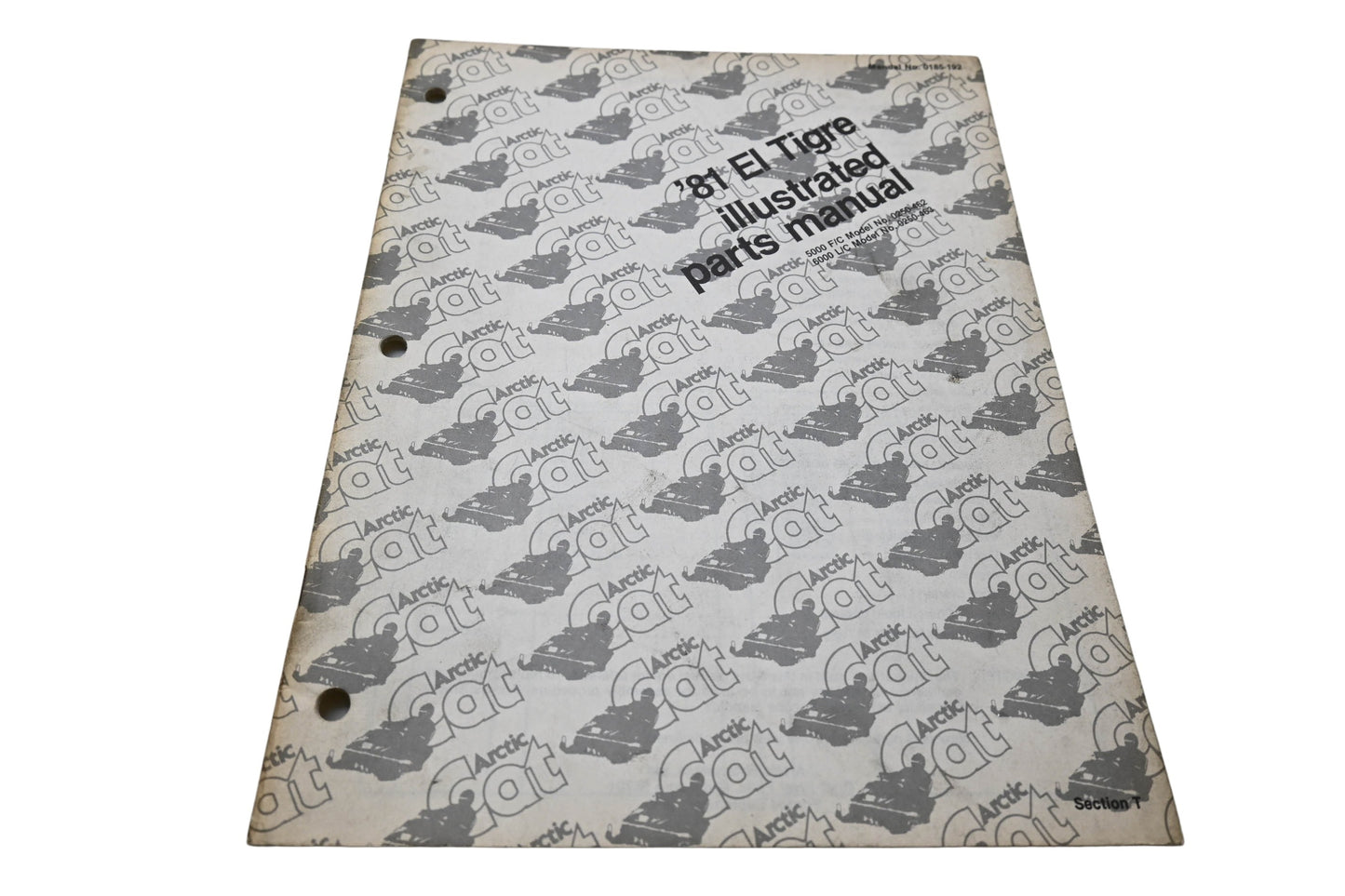 OEM Arctic Cat 0185-192 81 El Tigre Illustrated Parts Manual