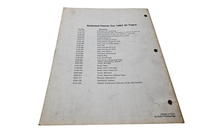 OEM Arctic Cat 0185-192 81 El Tigre Illustrated Parts Manual
