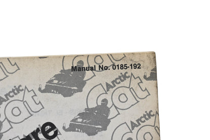 OEM Arctic Cat 0185-192 81 El Tigre Illustrated Parts Manual