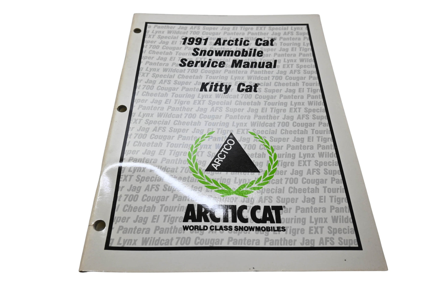 OEM Arctic Cat 2254-642 1991 Arctic Cat Snowmobile Service Manual Kitty Cat