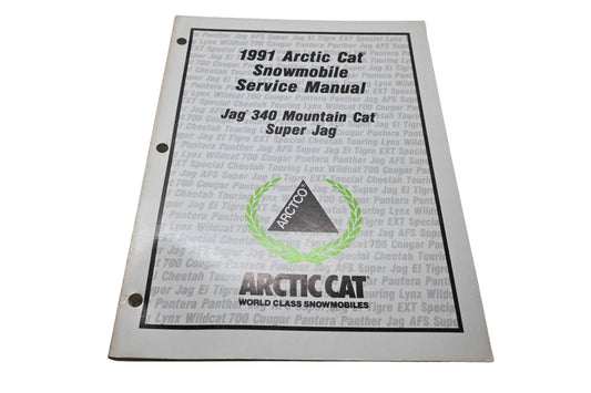 OEM Arctic Cat 2254-643 1991 Arctic Cat Snowmobile Service Manual Jag 340 Mountain Cat Super Jag