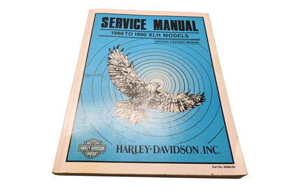 OEM Harley-Davidson 99484-90 Service Manual 1986 to 1990 XLH Models Official