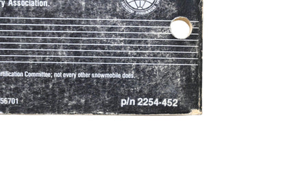 OEM Arctic Cat 2254-452 1988 Arctic Cat Service Manual Jag Panther Super Jag