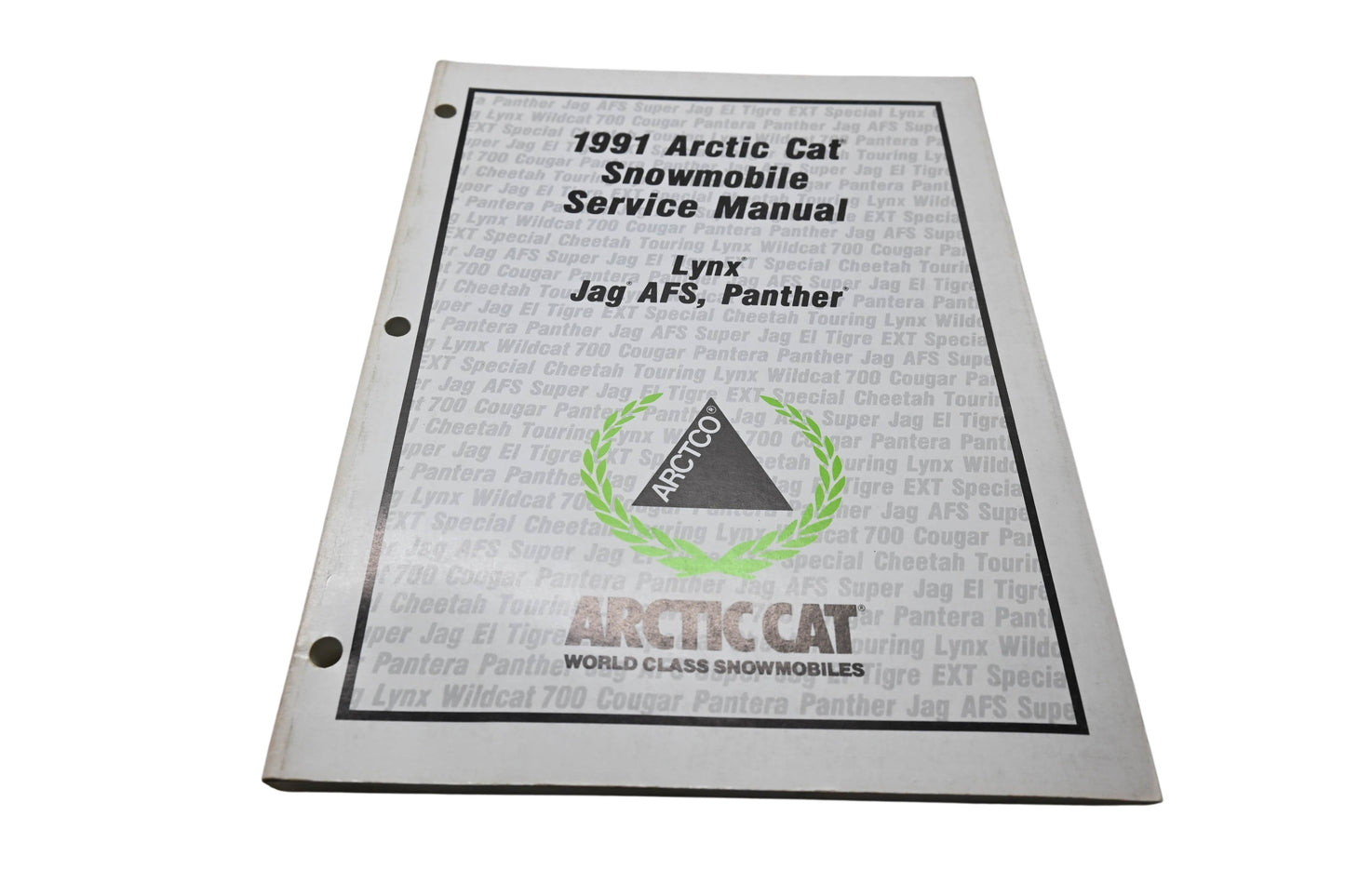 OEM Arctic Cat 2254-644 1991 Arctic Cat Snowmobile Service Manual Lynx Jag AFS Panther