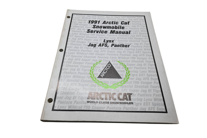 OEM Arctic Cat 2254-644 1991 Arctic Cat Snowmobile Service Manual Lynx Jag AFS Panther