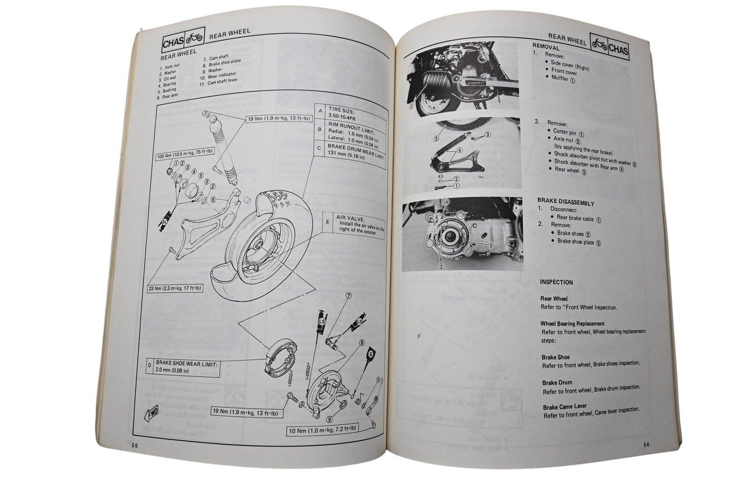 OEM Yamaha LIT-11616-04-16 XC 125N Riva Service Manual