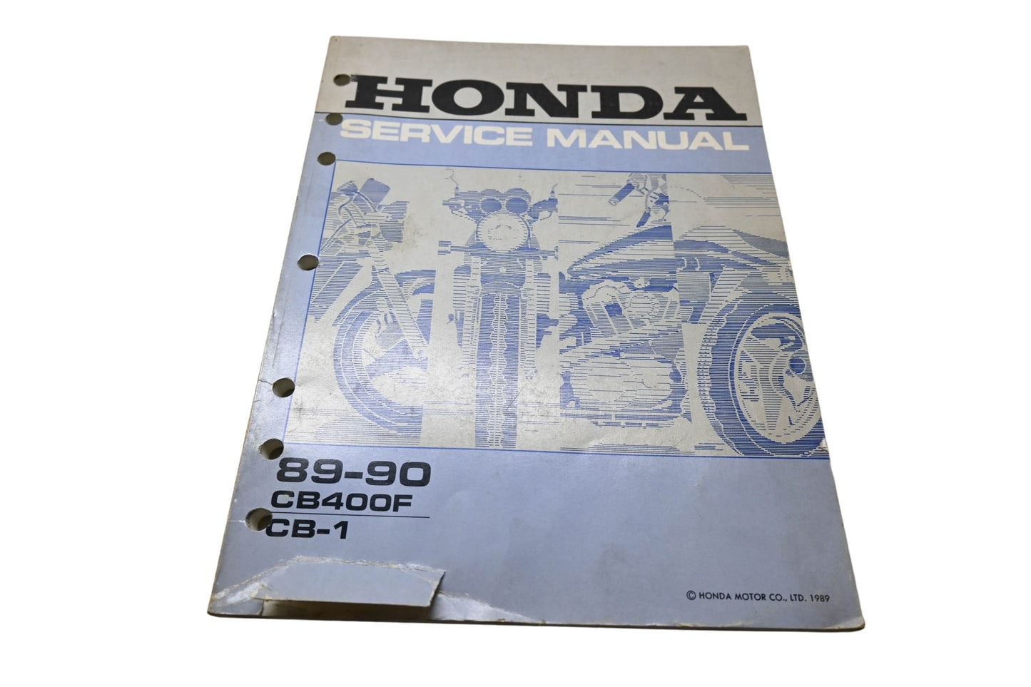 OEM Honda 61KAF01 Service Manual 89-90 CB400F CB-1